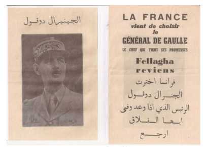  De Gaulle tient ses promesses
